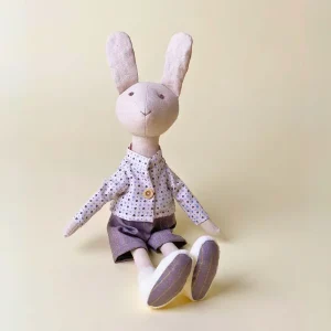 Handmade Cotton Linen bunny girl stuffed toys