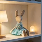 Handmade Cotton Linen bunny girl stuffed toys